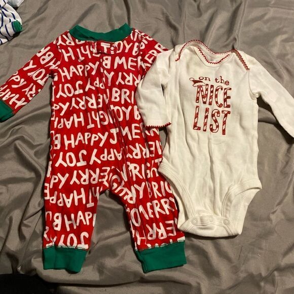 Bundle Christmas Holiday Outfits 0-3M and 3M - Picture 1 of 13